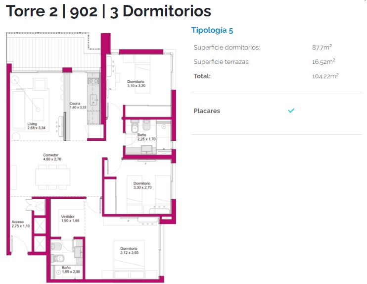 3 dormitorios, 2 baños, Malvin - Imagen 3